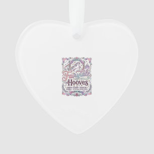 Unicorn Fairytale Hooves Original Merch Design_1 Ornament
