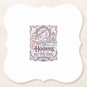 Unicorn Fairytale Hooves Original Merch Design_1 Paper Coaster