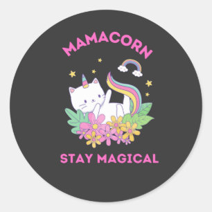 Unicorn Fan Club Magical Classic Round Sticker