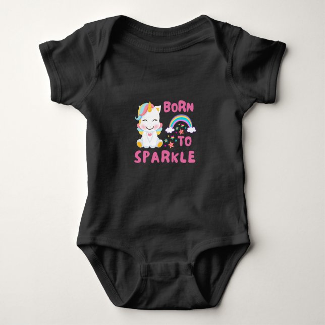 Unicorn Fan Club Magical Kids     Baby Bodysuit (Front)