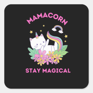 Unicorn Fan Club Magical      Square Sticker
