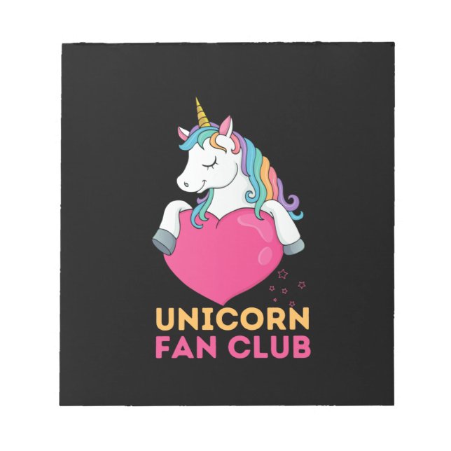 Unicorn Fan Club      Notepad (Front)