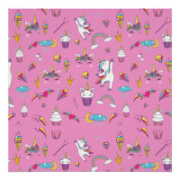 Unicorn Fan Club pattern Pink       