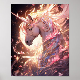 Unicorn Fantasy Art Poster