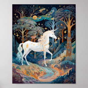 Unicorn Fantasy Art Poster
