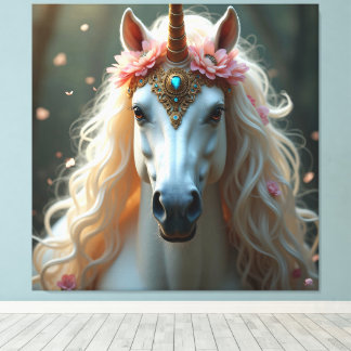 Unicorn Fantasy Canvas Print Picture 2