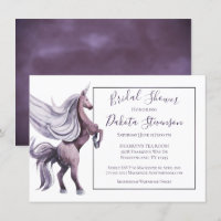 Unicorn Fantasy | Magical Purple Watercolor Shower