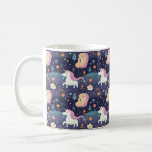Unicorn Fantasy Pattern Coffee Mug