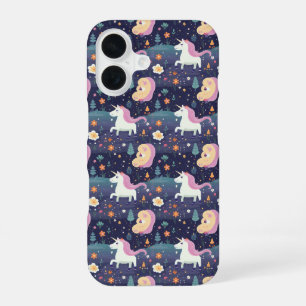 Unicorn Fantasy Pattern iPhone 16 Case