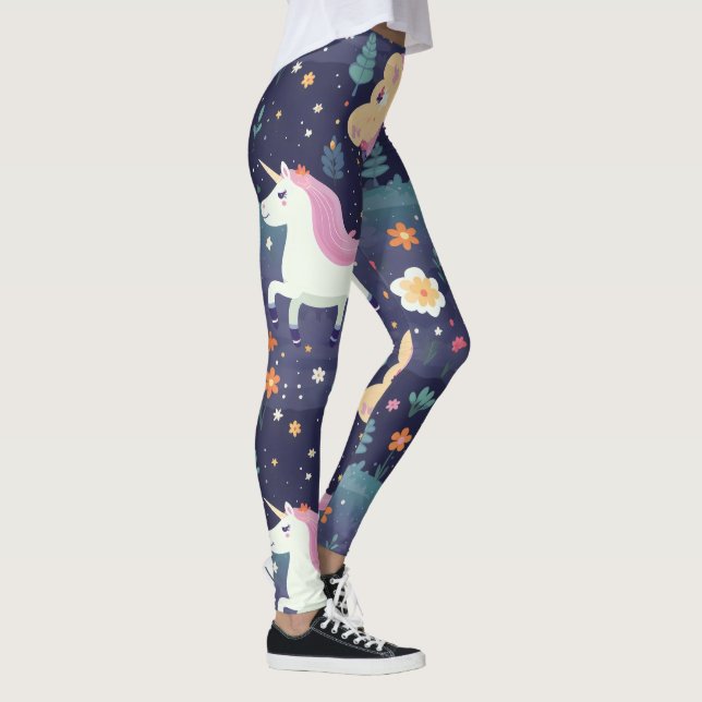 Unicorn Fantasy Pattern Leggings (Right)