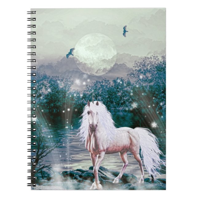 Unicorn Fantasy Spiral Notebook (Front)