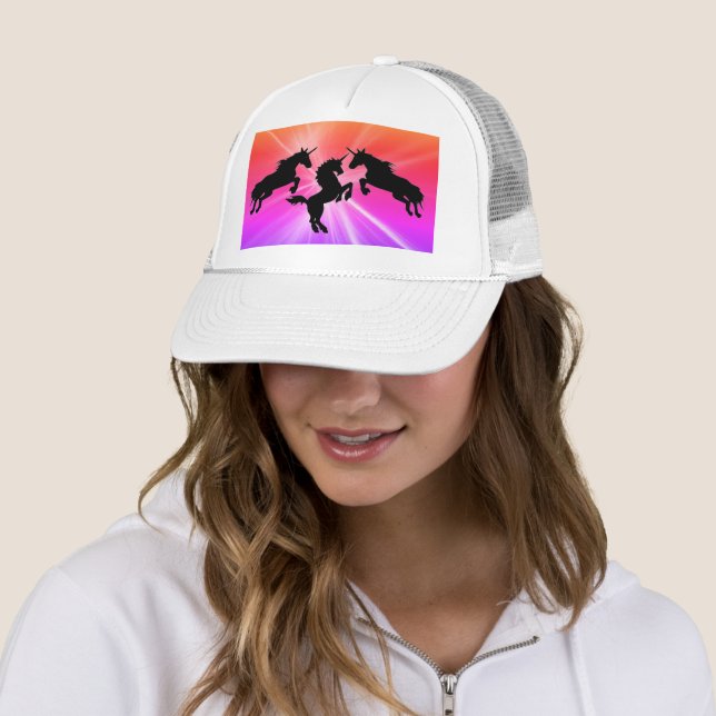Unicorn fantasy trucker hat (In Situ)