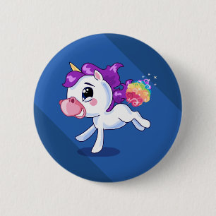 Unicorn Farts 6 Cm Round Badge
