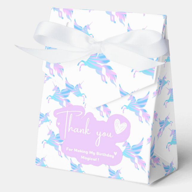 Unicorn Favour Box (Front)