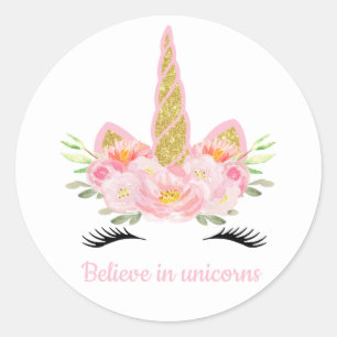 Unicorn Favour Tags Sticker