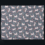 Unicorn Fields Fleece Blanket<br><div class="desc">Whimsical pink,  blue and gold unicorn and floral pattern designed by Shelby Allison.</div>