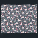 Unicorn Fields Fleece Blanket<br><div class="desc">Whimsical pink,  blue and gold unicorn and floral pattern designed by Shelby Allison.</div>