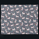 Unicorn Fields Fleece Blanket<br><div class="desc">Whimsical pink, blue and gold unicorn and floral pattern designed by Shelby Allison.</div>