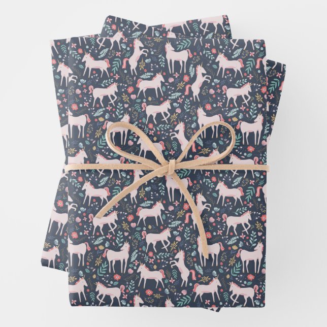 Unicorn Fields Wrapping Paper (In situ)