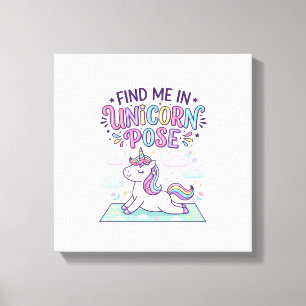 Unicorn Find Me in Unicorn Pose Print Ready POD Ar