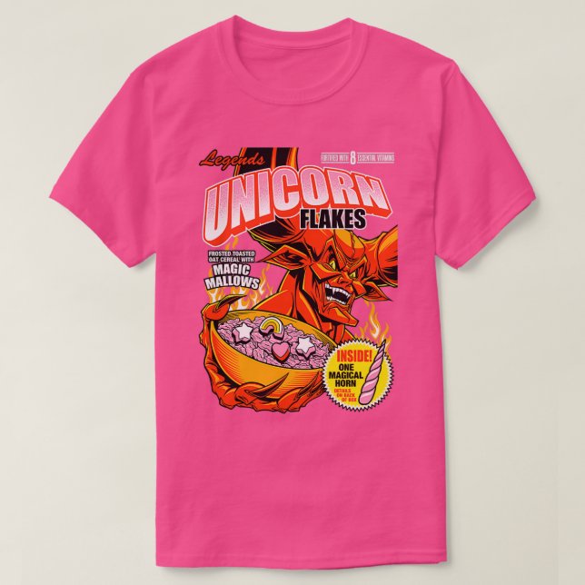 UNICORN FLAKES T-Shirt (Design Front)