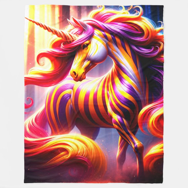 Unicorn Fleece Blanket (Front)