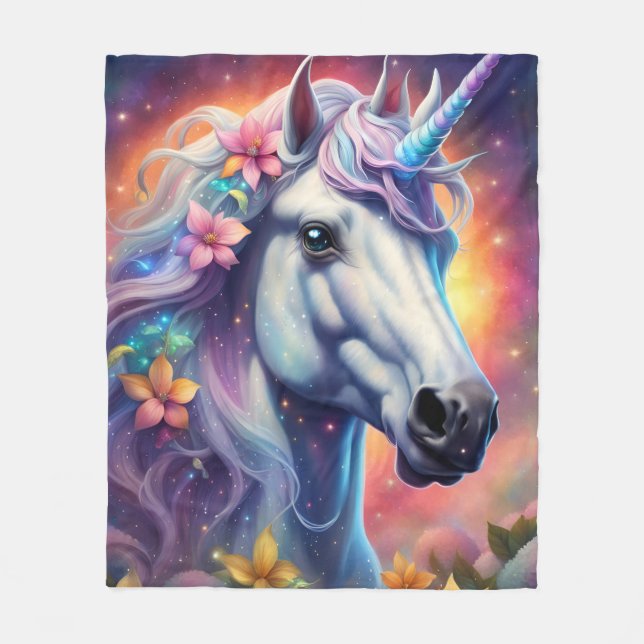 Unicorn Fleece Blanket (Front)