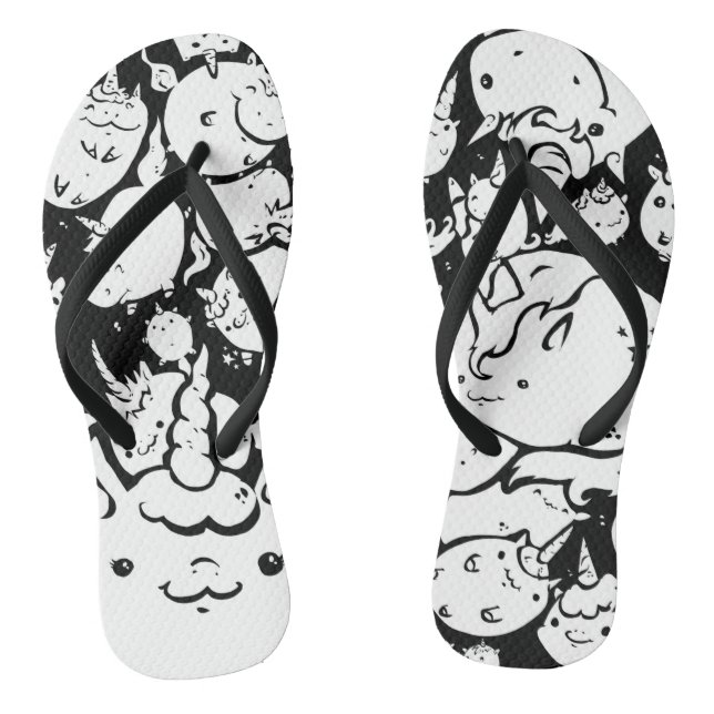 Unicorn flip-flops jandals (Footbed)