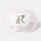 Unicorn Floral Monogram Pacifier