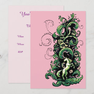 Unicorn Flourish Invitation