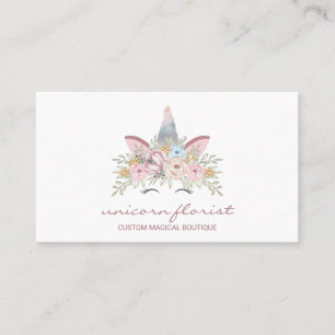 Unicorn Flowers Magic Business Card