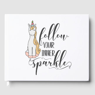 Unicorn Follow Your Inner Sparkle (Colour) Party Guest Book