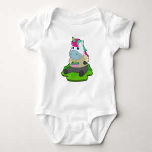 Unicorn Food Spoon Baby Bodysuit