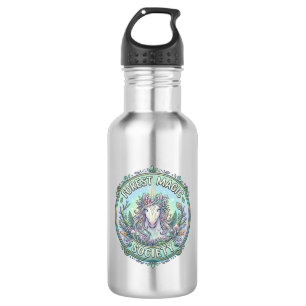 Unicorn Forest Magic Society Graphic Design White  532 Ml Water Bottle