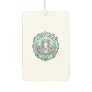 Unicorn Forest Magic Society Graphic Design White Car Air Freshener