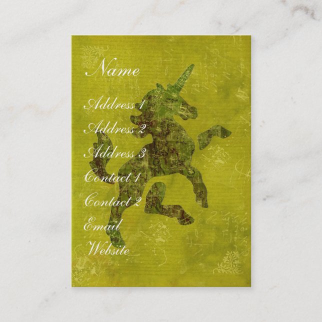 Unicorn Fresco Business Card (Front)