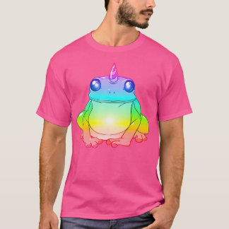Unicorn Frogs Watercolor Mountain Frog T-Shirt
