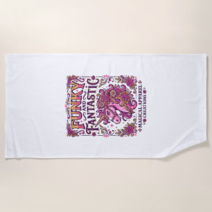 Unicorn Funky and Fantastic Stylish Zazzle Design_ Beach Towel