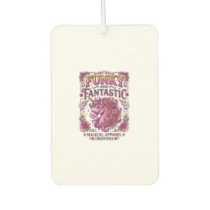 Unicorn Funky and Fantastic Stylish Zazzle Design_ Car Air Freshener