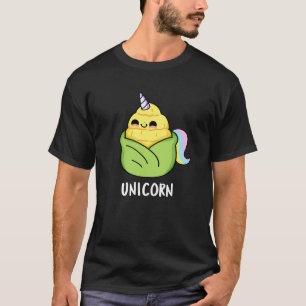 Unicorn Funny Baby Corn Pun Dark BG T-Shirt