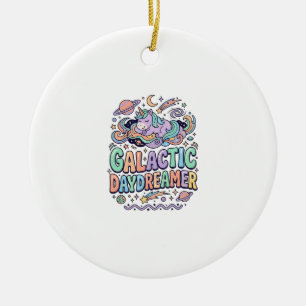 Unicorn Galactic Daydreamer Kawaii Sticker and Shi Ceramic Tree Decoration