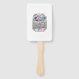Unicorn Galactic Daydreamer Kawaii Sticker and Shi Hand Fan