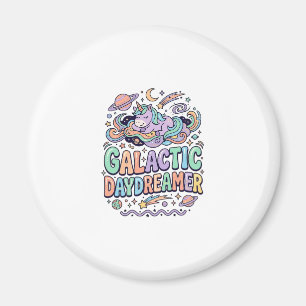 Unicorn Galactic Daydreamer Kawaii Sticker and Shi Magnet
