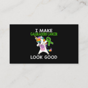 unicorn gallbladder cancer warrior I make cancer l Business Card