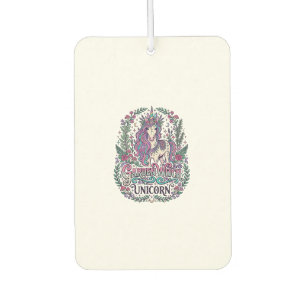 Unicorn Garden Witch Unicorn Colourful Apparel Gra Car Air Freshener