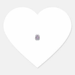 Unicorn Garden Witch Unicorn Colourful Apparel Gra Heart Sticker