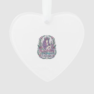 Unicorn Garden Witch Unicorn Colourful Apparel Gra Ornament