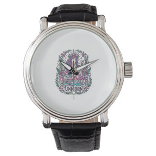 Unicorn Garden Witch Unicorn Colourful Apparel Gra Watch
