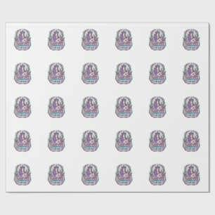 Unicorn Garden Witch Unicorn Colourful Apparel Gra Wrapping Paper