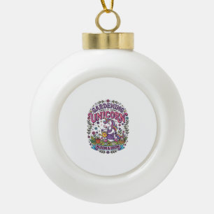 Unicorn Gardening Unicorn Commercial Cute Gift Des Ceramic Ball Christmas Ornament